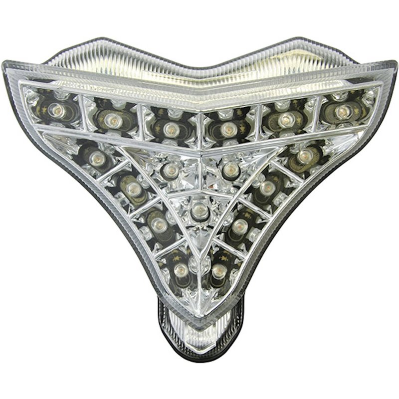 Bike It LED Rear Tail Light With Clear Lens & Integral Indicators - Yamaha YZF-R1 2009-14