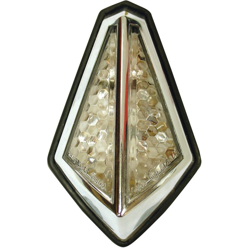 Bike It Blaze Chrome LED Rear Light With Clear Lens