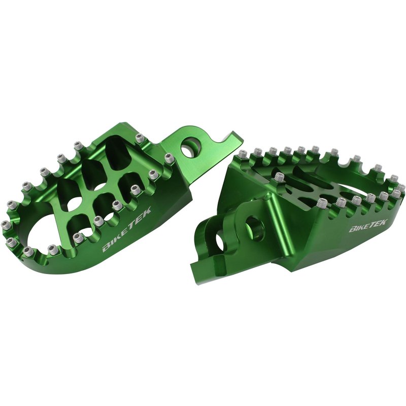 BikeTek Wide Foot Pegs - Kawasaki KX250 2005-07