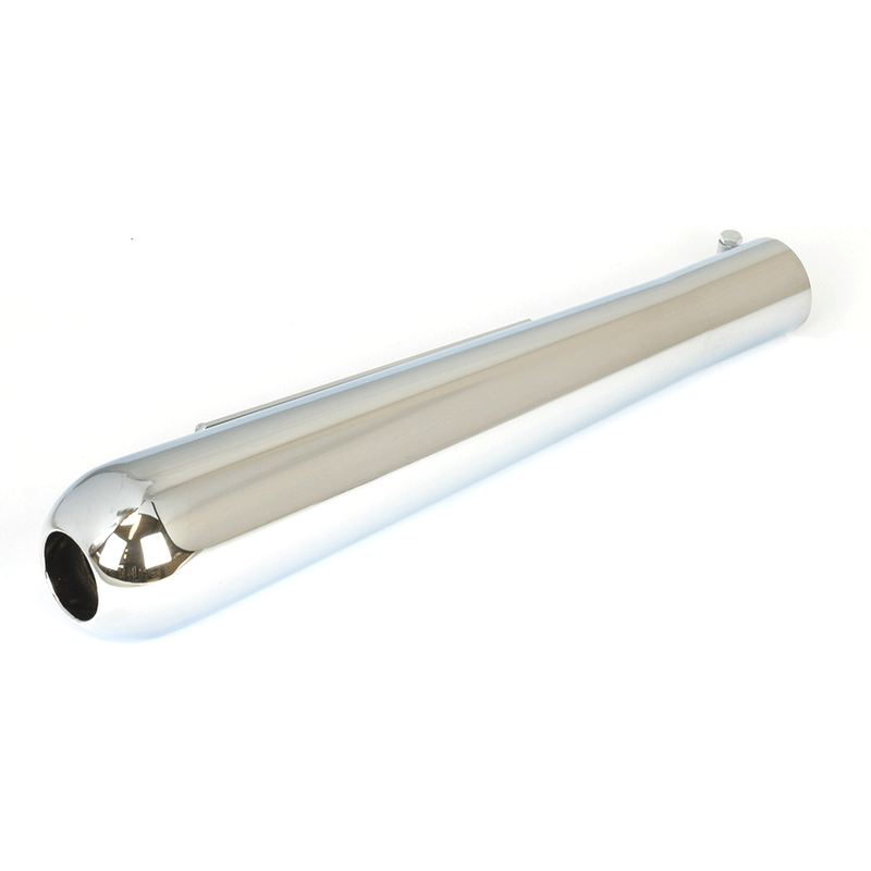 Bike It Universal 16" Club No Baffle 45mm ID Silencer