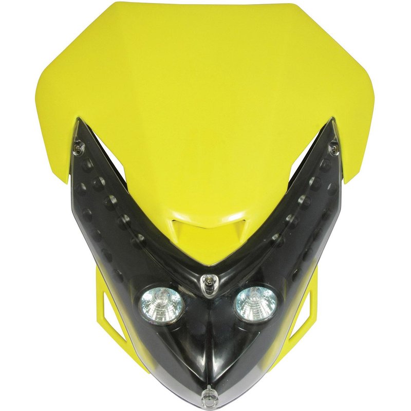 Bike It Universal Spectre Fairing Headlight - Yellow