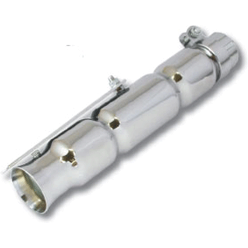 Bike It Universal 12" Bevel Shorty Removable Baffle 38-45mm Silencer