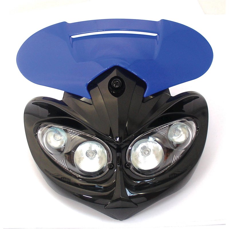 Bike It Universal Enduro Rage 12V 20W Headlight Unit - Blue