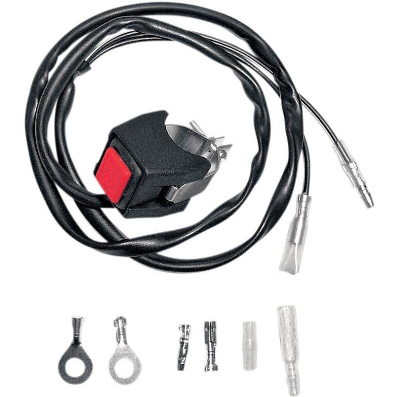 12-0102 - K&S Kill Switch For Yamaha WR250 1994-1996 - Black/Red