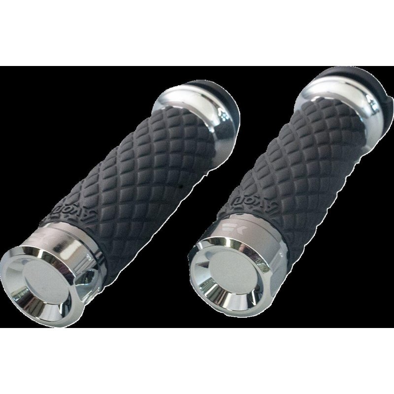 500305 - Khrome Werks Klassic Custom Contour Grips For Harley Davidson FLDE 1750 2018 - Chrome