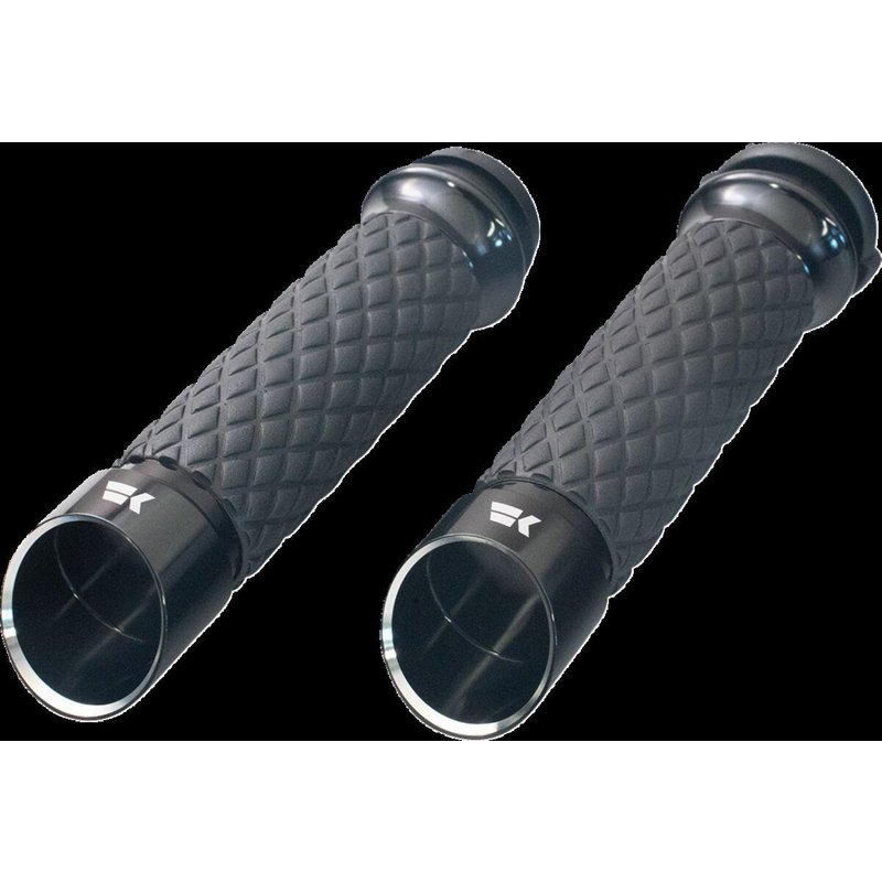 500310 - Khrome Werks Edge Custom Contour Grips For Harley Davidson FLDE 1750 2020 - Black