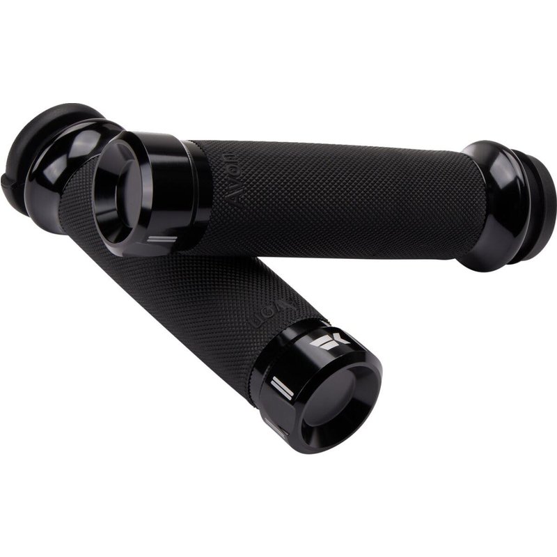500180 - Khrome Werks Klassic Closed End Grips For Harley Davidson FLFBS 1868 2024 - Black