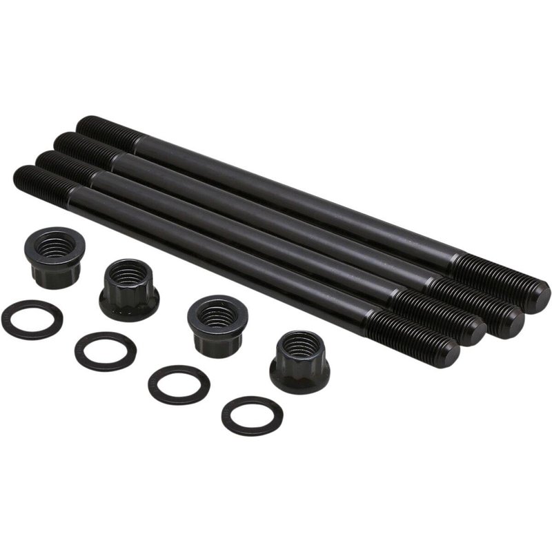80-82650 - Kibblewhite Cylinder Stud & Nut Kit For Yamaha WR400F 1998-2000 - Oxide