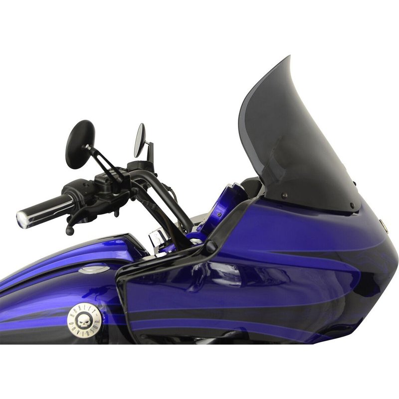 KWW-01-0257 - Klock Werks Flare Windshield For Harley Davidson FLTR 1450 35.5 cm (14") - Dark Smoke