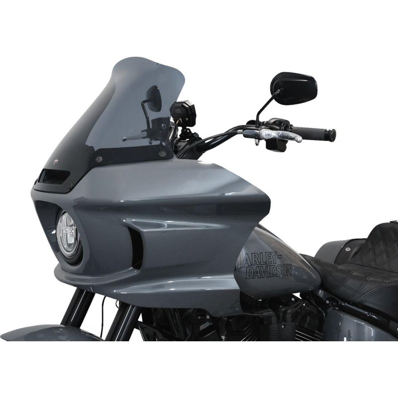 KWW-02-0611-DS - Klock Werks Flare Windshield For Harley Davidson FXLRST 1923 2022-2025 25.5 cm (10") - Dark Smoke