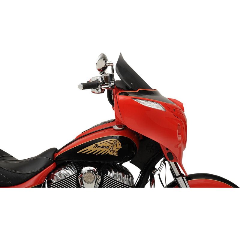KWW-04-0498 - Klock Werks Flare Windshield For Indian Chieftan 111 2014-2020 35.5 cm (14") - Dark Smoke