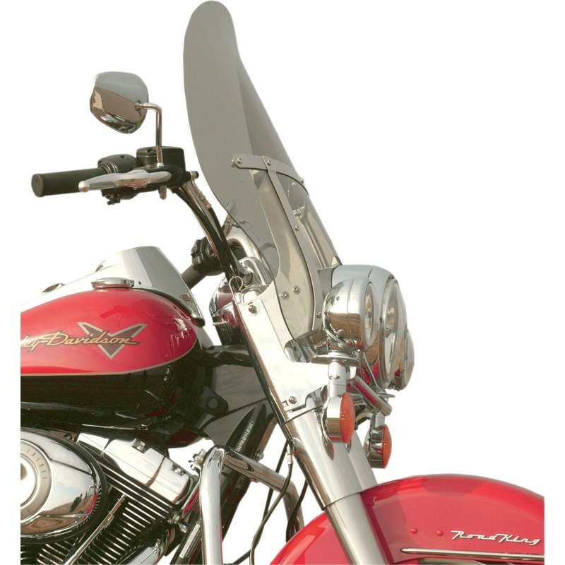 KWW-02-0238 - Klock Werks Flare Billboard Windshield For Harley Davidson FLD 1690 2012-2013 40.5 cm (16") - Grey