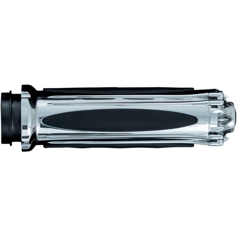 KUR6298 - Kuryakyn Zombie Grips For 1" Bars For Harley Davidson FLDE 1750 2018 - Black/Chrome