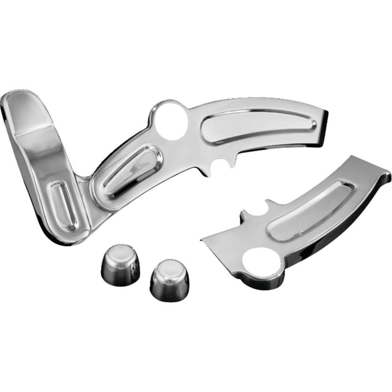 KUR7773 - Kuryakyn Boomerang Frame Covers For Harley Davidson FLSTC1584 2009 - Chrome