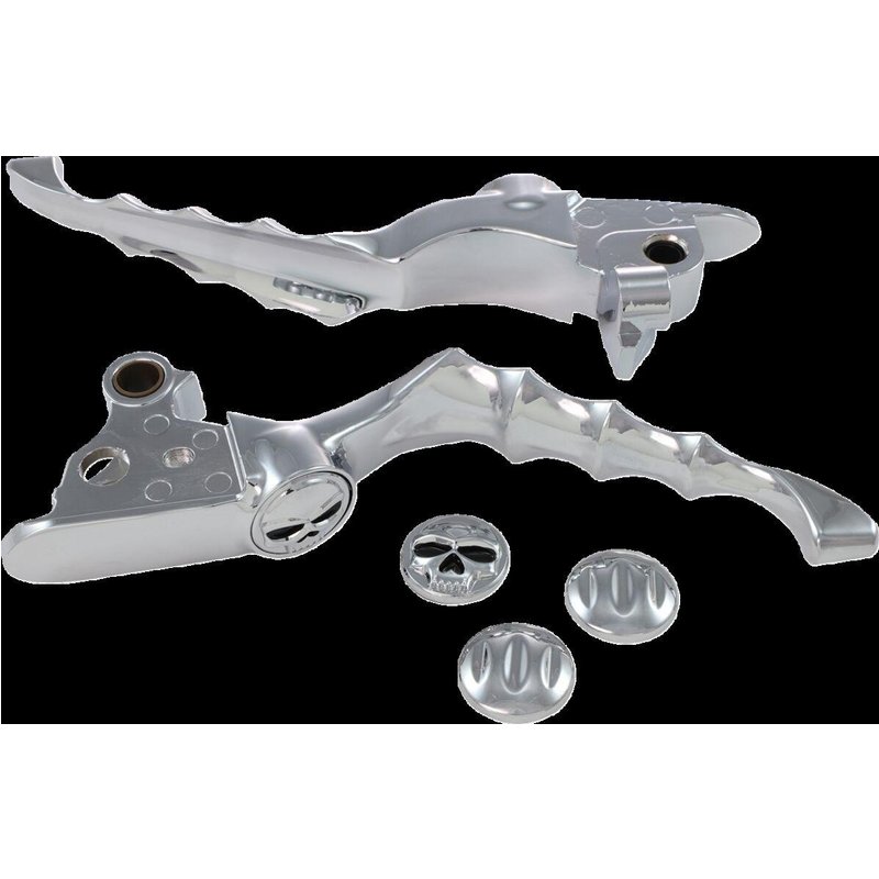 KUR1058 - Kuryakyn Zombie Levers Set For Harley Davidson FLHR 1584 2008 - Chrome