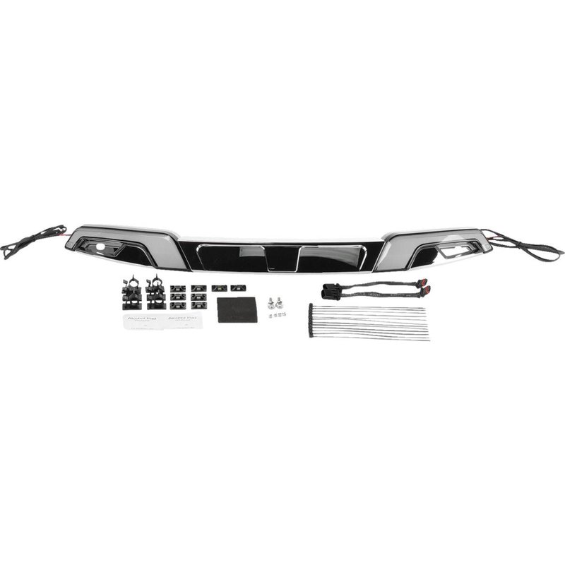 KUR2948 - Kuryakyn Tracer Windshield Trim For Harley Davidson FLH 1868 2021 Chrome Smoke
