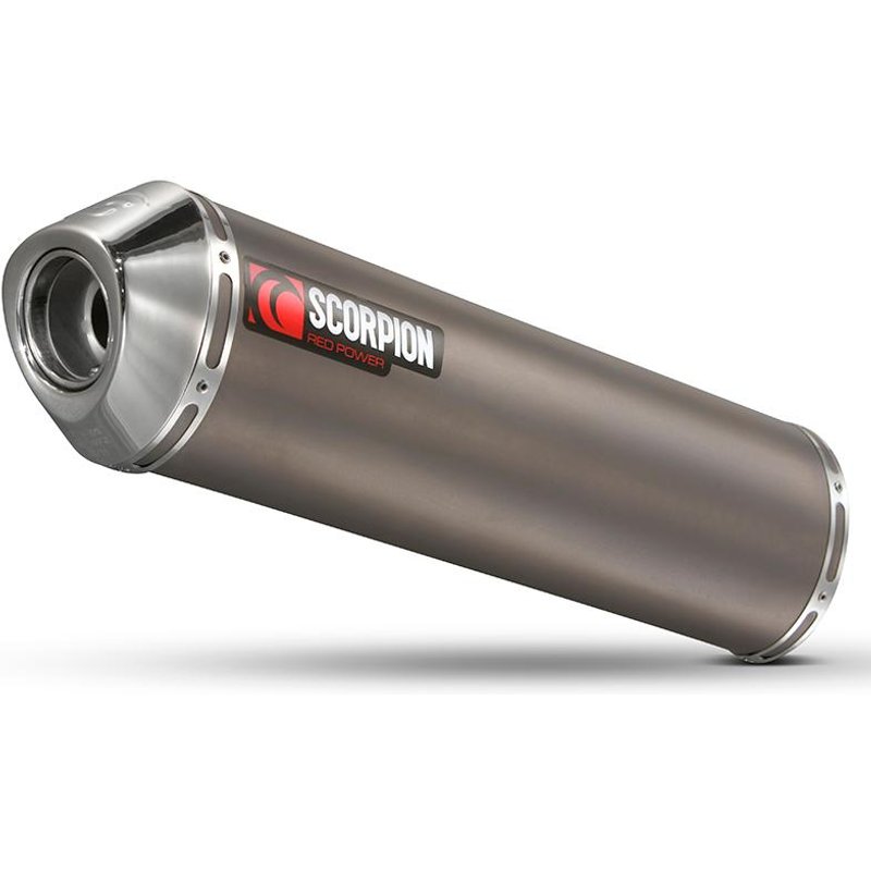 Scorpion Factory Satin Titanium Oval Exhaust - Yamaha FZS 1000 Fazer 2000 - 2005