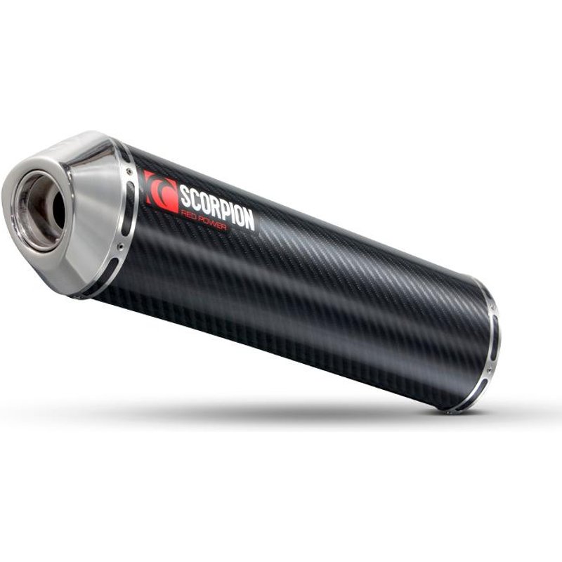 EYA61CEM - Scorpion Factory Carbon Round Exhaust - Yamaha FZS 600 Fazer 1998 - 2003