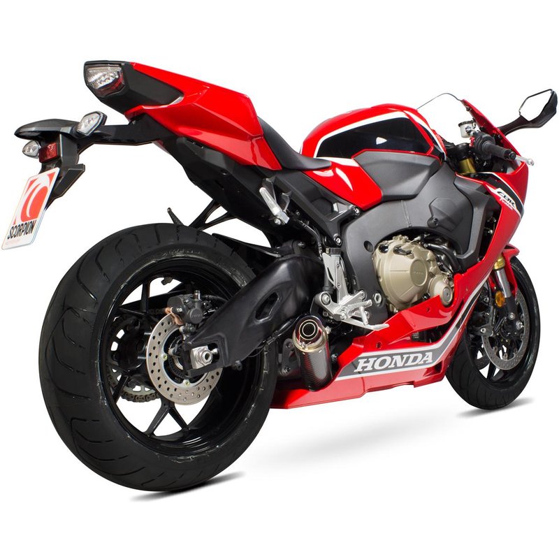 HA1005CEM - Scorpion RP-1 GP Carbon Round Exhaust - Honda CBR 1000 RR 2017 - 2018