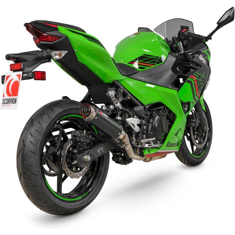 KA1015CEM - Scorpion RP-1 GP Carbon Exhaust - Kawasaki Ninja 400 2018 - 2019