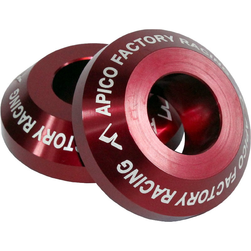 WSR SUZ 3 RD PRO - Apico Rear Pro Wheel Spacers For Suzuki RMZ 250/450 2007-2022 Red