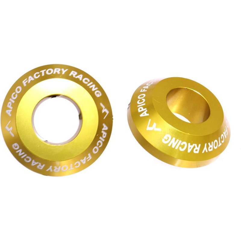 WSR SUZ 3 GD PRO - Apico Rear Pro Wheel Spacers For Suzuki RMZ 250/450 2007-2022 Gold