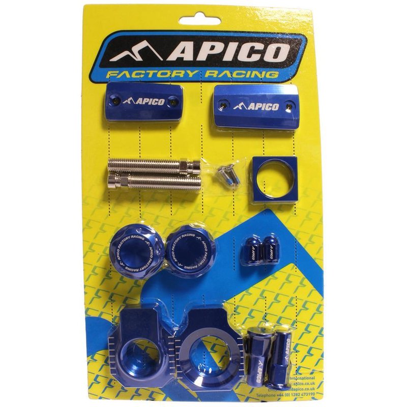ABP HQV 2 BU - Apico Magura Brake Factory Bling Pack For Husqvarna TX125 2018-2021, TE/FE/TPI 150-501 2018-2021 Blue