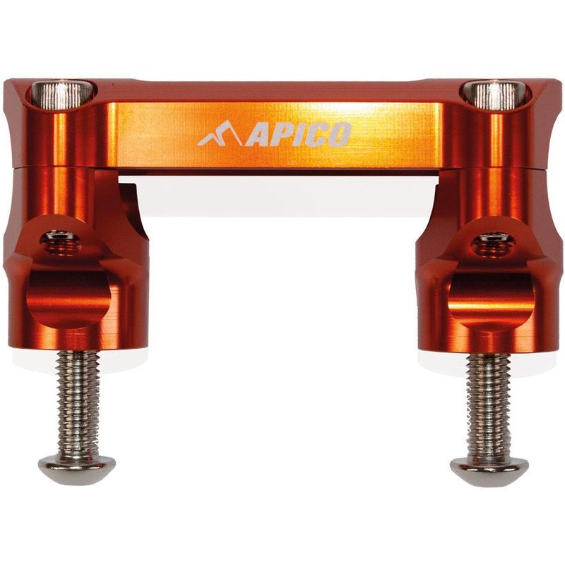 HBMKIT KTM 3 OR - Apico Handlebar Mount Kit 28.6 For KTM/Husqvarna SX/SXF/TC/FC 125-450 2023-2025, Gas Gas MC 250/450F 2023-2025 Factory Orange