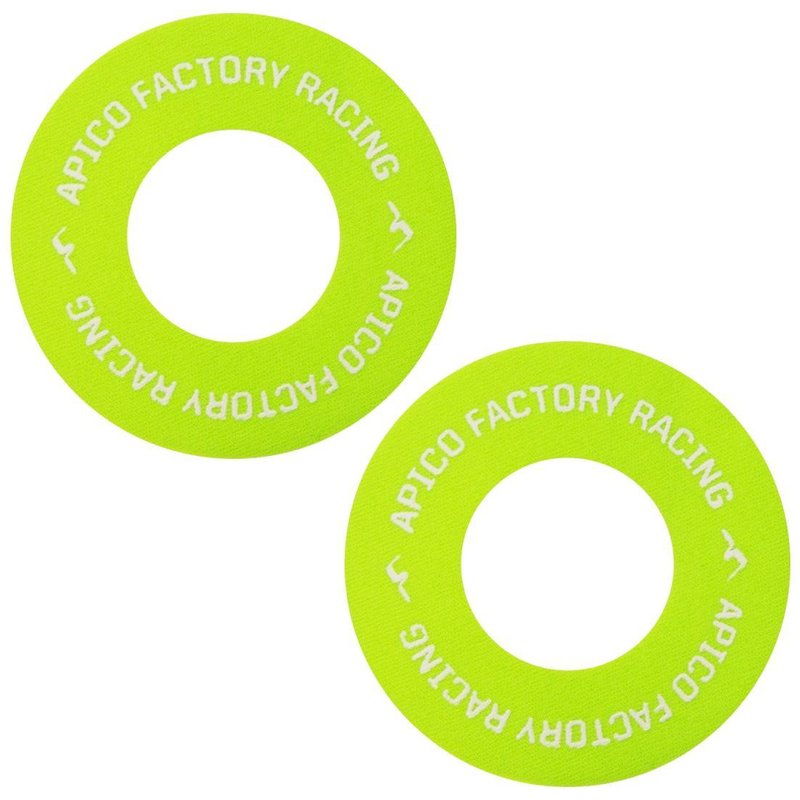 BBAPI GREEN - Apico Blister Buster Grips Donuts Pack Of 2 Green/White