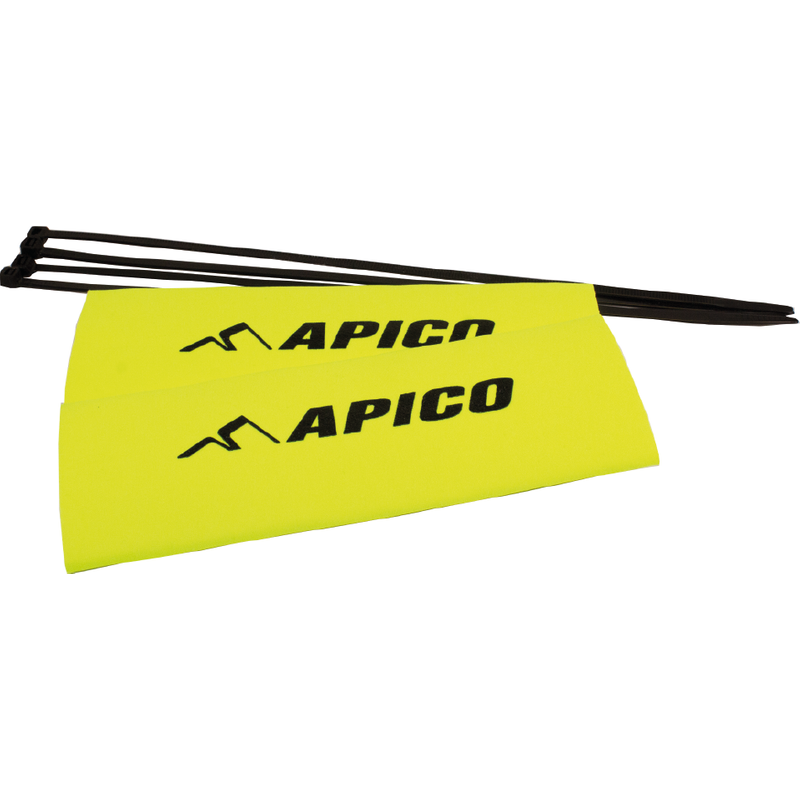 FO NEO TRIAL FLU - Apico Trials Neoprene Fork Guards Fluorescent Yellow 18.5cm