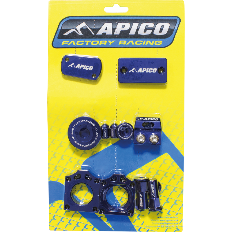 ABP KAWASAKI 1 - Apico Factory Bling Pack For Kawasaki KXF250 2011-2020, KXF450 2009-2018 Blue