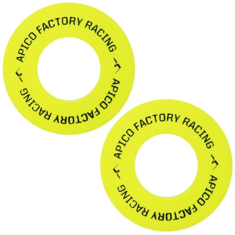 BBAPI YELLOW - Apico Blister Buster Grips Donuts Pack Of 2 Yellow/Black