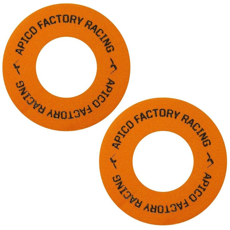 BBAPI ORANGE - Apico Blister Buster Grips Donuts Pack Of 2 Orange/Black