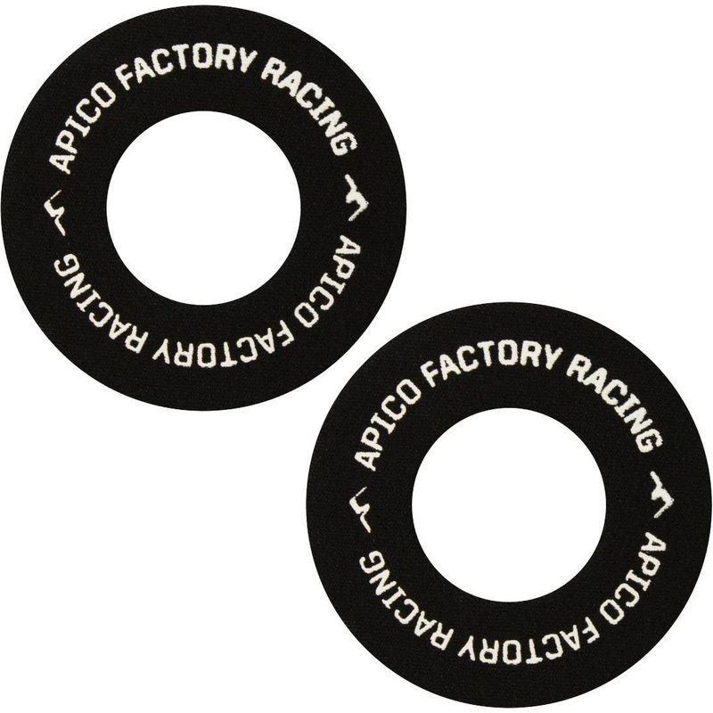 BBAPI BLACK - Apico Blister Buster Grips Donuts Pack Of 2 Black/white