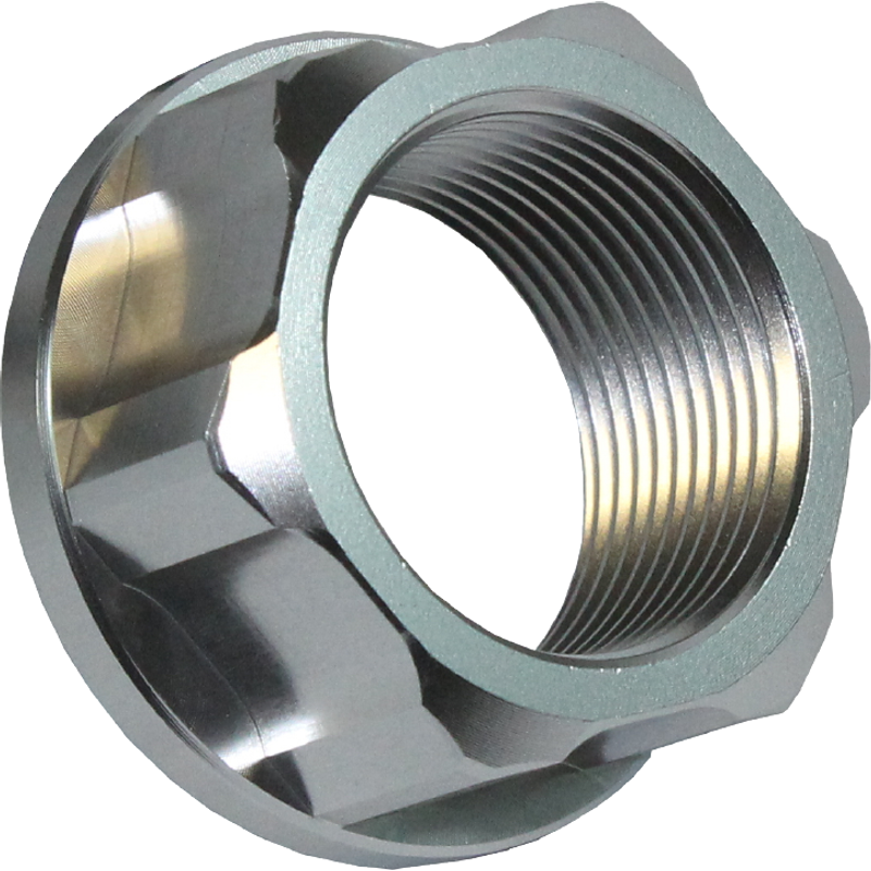 AXNUT R2 SV - Apico Axle Nut Rear M25 X 1.5 For KTM SX/SXF 125-450 2013-2022, Husqvarna TC/FC 125-450 2017-2022, Gas Gas MC/MC-F 2021-2023 Silver