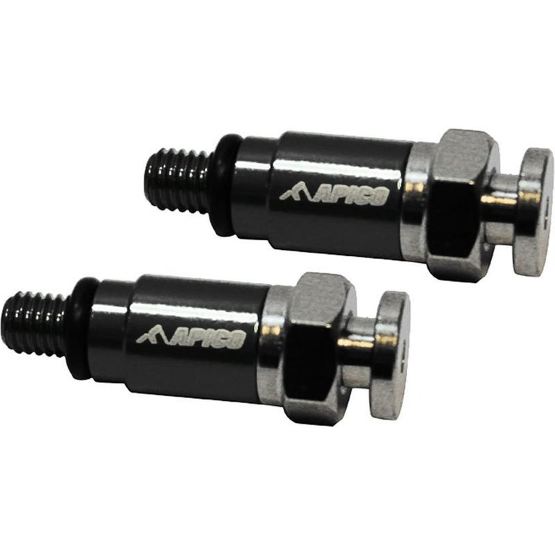 FAIRBLEED M5X0.8 BLK - Apico Fork Air Bleeders Kayaba/Showa M5x0.8 Black