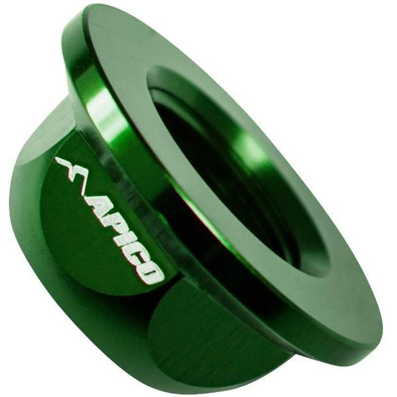 AT AXLENUT GREEN - Apico Rear Wheel Axle Nut For Beta Rev/Evo 125-300 2004-2022 Green