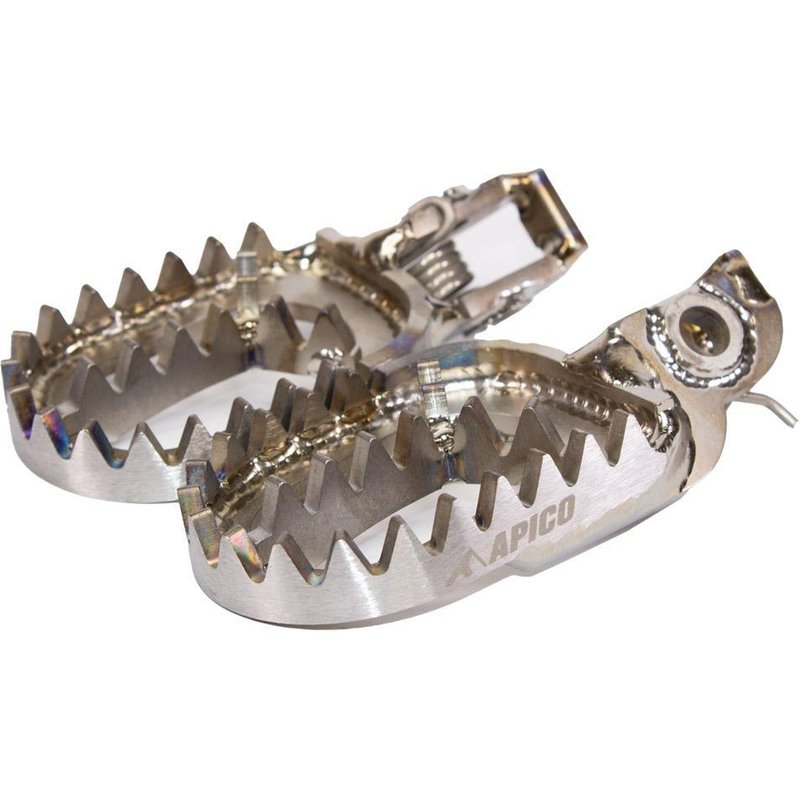 FPTI BETA 20 - Apico Titanium Foot Pegs For Beta RR 125/250/300 2T 2020-2024, RR 350/390/430/480 4T 2020-2024 Titanium