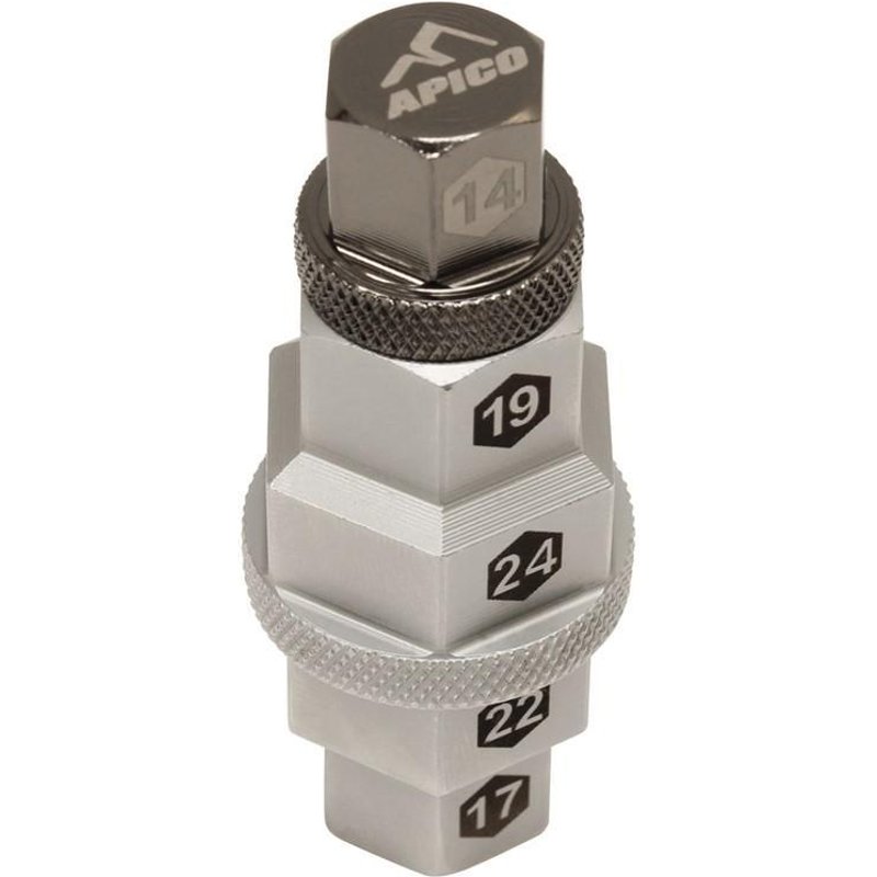 AXLE TOOL - Apico 5-in-one Axle Tool - 14, 17, 19, 22, 24mm