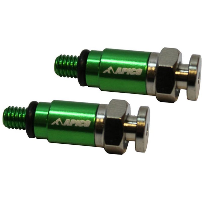 FAIRBLEED M5X0.8 GRN - Apico Fork Air Bleeders Kayaba/Showa M5x0.8 Green