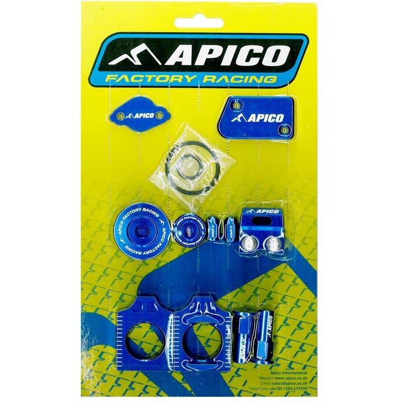 ABP YAMAHA 4 - Apico Factory Bling Pack For Yamaha YZF450 2023-2025, WRF450 2024-2025 Blue