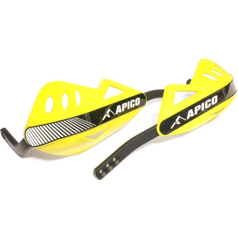 HG API YW - Apico Apico Enduro Hand Guards With Full Wrap Around Aluminium Frame Yellow