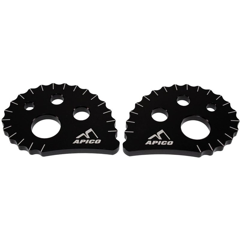 AT SNAILCAM BK OS - Apico 17mm Trials Snail Cams Black Oversize