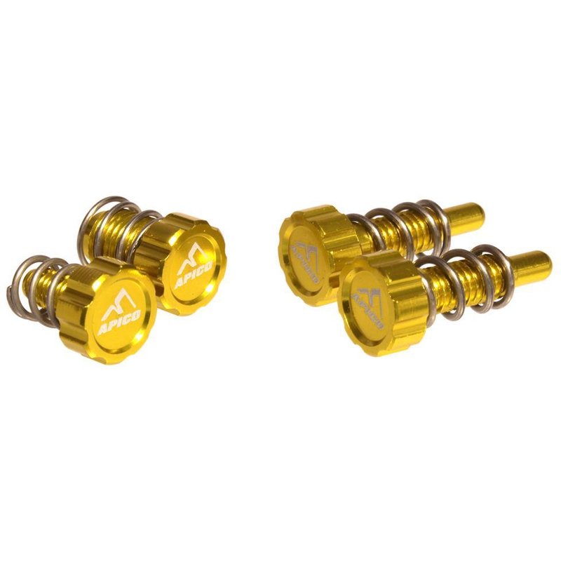 AT LEVER ADJ SET 1 GD - Apico Brake & Clutch Master Cylinder Adjuster Set For AJP & Braktec Gold