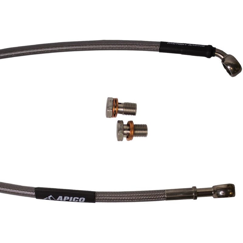 HHR KAW 12 - Apico Rear Brake Hose For Kawasaki KX 125/250 1991, KX500 1991-1993