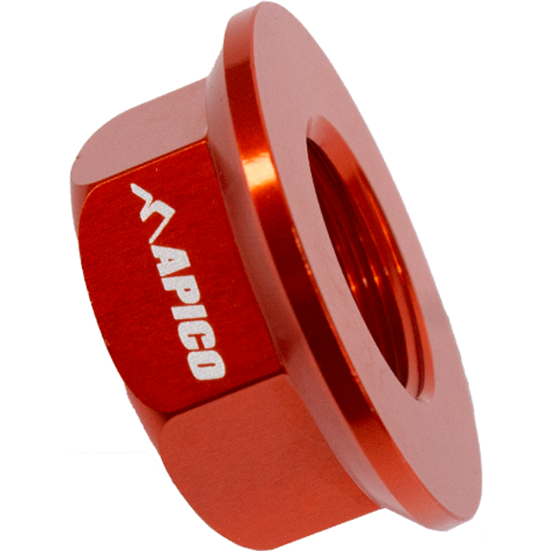 AT AXLENUT 1 OR - Apico Rear Wheel Axle Nut For Montesa 4RT, 315R, 300 RR, 301RR, 4-Ride 1997-2022 Orange