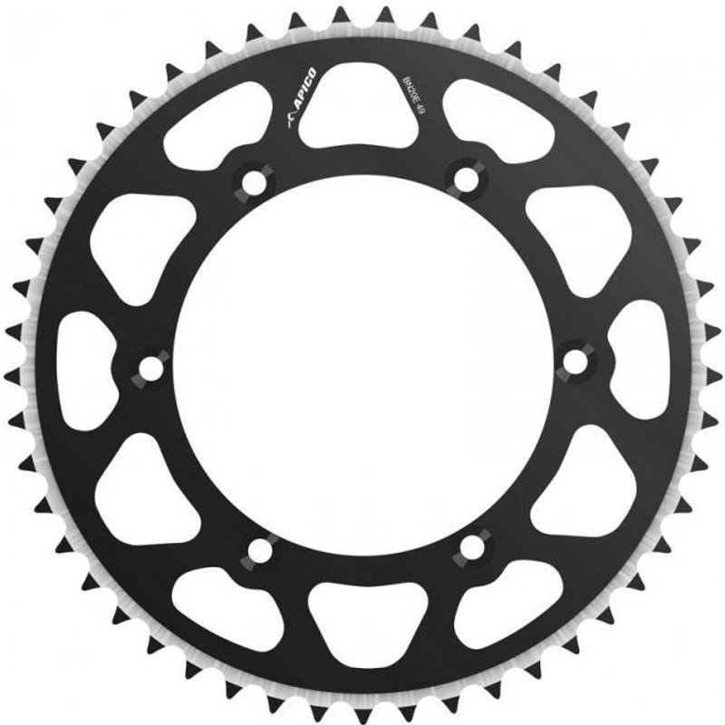 BN36 45T EVO BLACK - Apico Rear Sprocket Evolite For Yamaha YZ65 2018-2025 45T Black