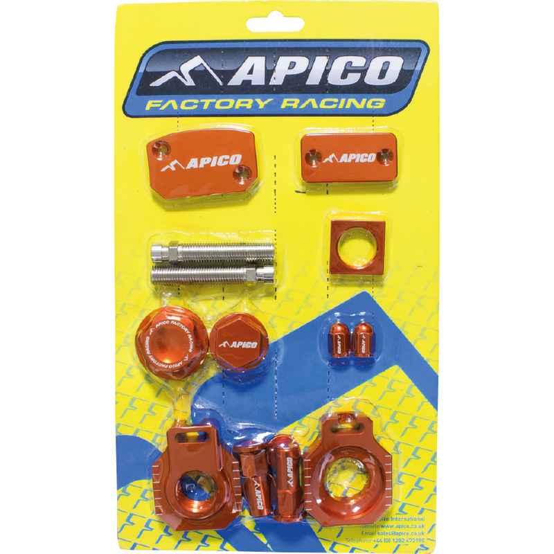 ABP KTM 6 - Apico Factory Bling Pack For KTM SX125 2000-2008,EXC125 2000-2001, SX144 2007-2008, EXC200 2000-2007, EXC250 2000-2005, SX250 2000-2005 Orange
