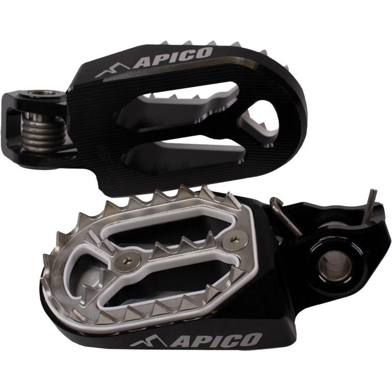 FPP PRO STARK BK - Apico Pro Bite Foot Pegs For Stark Varg 2023-2025 Black