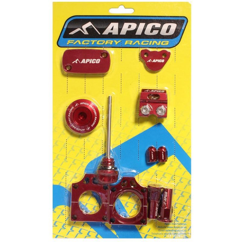 ABP HONDA 6 - Apico Factory Bling Pack For Honda CRF450R 2017-2020, CRF450RX 2017-2020 Red